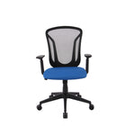 Brassex - Chaise de bureau Abel, noir/bleu-Colis standard
