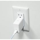 LOGiiX - Chargeur mural USB PD Power Plus 65 W - Blanc-Le port PD USB-C permet une charge rapide jusqu'à 65 W pour les ordinateurs portables ou les ordinateurs portables