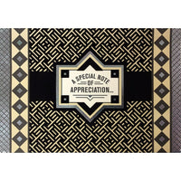Rosedale – Cartes de souhaits et enveloppes, remerciement, Thank You, doré, 5 1/2 x 8 po, 6/paquet (19899)-Imprimées sur papier cartonné non couché de haute qualité