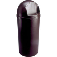 Rubbermaid – Contenant classique MarshalMD, brun, 15 gallons, 15 3/8 x 36 1/2 po (FG816088BRN)-Capacité : 15 gallons américains