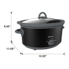 Kenmore - Mijoteuse 5 pintes (4,7 L) - Noir et gris-L'insert en ceramique amovible et le couvercle passent au lave-vaisselle