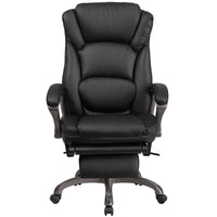 Faut direction inclinabl cuir, dossier haut, pivot-Chaise de bureau contemporaine