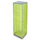 Azar Displays – Présentoir de plancher pivotant à panneaux perforés sur 4 côtés, 60 x 16 po, vert (700405-GRE)-Tour carrée pivotante