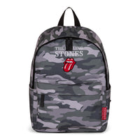 The Rolling Stones - Collection The Core - Sac à dos avec ouverture principale zippée - Camouflage gris-Gris camo, nylon