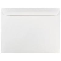 JAM Paper Enveloppes à rabat droit gommé, 10 x 13 po, blanches, 1000 par paquet-Blanc