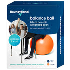Bouncyband Balle d'équilibre, 65cm, Orange-Reste en place et réduit les agitations et augmente la concentration