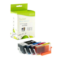 fuzion - HP #934XL (934XL) Cartouche D'Encre Compatible - Haut Rendement - Noir/Cyan/Magenta/Jaune, Paquet de 4-Couleur d'encre: Noir, Cyan, Magenta, Jaune