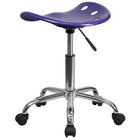 Flash Furniture – Tabouret tracteur vibrant de 25,75 pouces, violet (LF214AVIOLET)-Construction en polymère haute densité