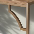 Sauder - La Collection International Lux Bureau - Finition Sindoori Mango-Tablette en verre pour plus d'espace de rangement et de presentation.