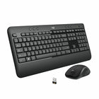 Logitech - Ensemble de clavier et souris sans fil MK540 - anglais-Expérience familière, frappez avec facilité et confort sur ce clavier sans fil taille standard, réducteur de bruit, repose poignet, résistant aux éclaboussures, pieds d’inclinaison ajustables.