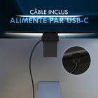 IMPOTEK - Barre lumineuse pour écran LED, lampe d'écran intelligente avec antireflet, contrôle tactile, gradation automatique, minuterie d'extinction-Construction de haute qualité - Le corps en aluminium de première qualité permet une dissipation efficace de la chaleur. La barre lumineuse mesure 40 x 9,3 x 2,3 cm (15,75 x 3,66 x 0,91 in) et pèse 185 g.