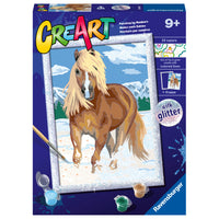 Ravensburger - CreArt Peinture par numéros le cheval royal série D-Développement artistique: La peinture par numéros favorise le développement de compétences des enfants en leur permettant de s'exercer à l'identification des couleurs, au côntrole du. 