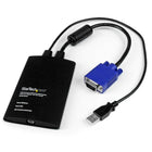 StarTech Adaptateur crash cart pour PC portable Console KVM vers USB 2.0 avec transfert de fichier et acquisition vidéo-Empreinte compacte grâce aux câbles KVM intégrés