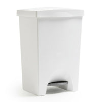 Mistral − Poubelle iCanMC à pédale avec doublure amovible − 50 litres − blanc-Poubelles à pédale