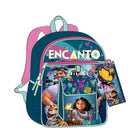 Bioworld - Encanto 16" Ensemble de sac à dos 5 pièces  avec déjeuner pliable, mousqueton, étui utilitaire et porte-clés-Licence officielle : Cette marchandise Disney Encanto est 100 % authentique, ce qui en fait le cadeau idéal pour les fans et les collectionneurs!