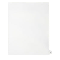 Mark Maker – Onglets séparateurs juridiques blancs, 1/15 onglets, format lettre, sans trous, lettre O, 25/paquet-Onglets séparateurs blancs, 1/15 onglets