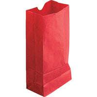 Sac à soufflet Hygloss 11" x 6" x 3,5", rouge, paquet de 100-Ces sacs d'artisanat colorés sont parfaits pour les marionnettes, les prix, l'artisanat, les sacs cadeaux, les pochoirs et les cadeaux