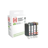 TRU RED - Cartouches jet d'encre 2946B004 Canon CLI-221 remises à neuf - rendement standard - noir, cyan, magenta, jaune - pack de quatre-Une cartouche de chaque couleur : noir, cyan, magenta et jaune