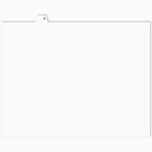 Apak - Onglet alphabétique Apak -  Lettre G -  blanc -  8 1/2 po x 11 po -  coupe 1/26 -  non perforé -  25 par paquet-Onglets d'index et de juridique