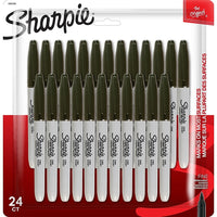 Sharpie - Marqueurs Permanents - Pointe Fine - Noir - Paquet de 24-Encre permanente