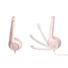 Logitech H390 Casque Stéréo Filaire pour PC/Ordinateur Portable avec Microphone Antibruit -  Rose-Micro Anti-Bruit Rotatif : Réduit le bruit de fond indésirable pour des conversations claires, le bras articulé rotatif peut être replié lorsque vous ne l'utilisez pas