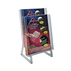 Azar Displays – Porte-brochure modulaire sur comptoir, 2 niveaux format lettre, 2/paquet (252333)-Faite de polystyrène cristal