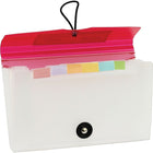 Hilroy Classeur expansible format chèque à 7 pochettes avec fermeture à élastique, couleurs variées-7 compartiments