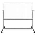 Luxor Mobile magnétique double-face fantôme grille tableau blanc, 72 po x 40 po-Tableau blanc 72 po x 40 po avec motif de grille fantôme 2 po x 2 po