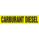 Accuform Signs – Étiquette autocollante pour tuyaux, Carburant Diesel, 8 L x 1,5 H (po), vinyle, noir sur jaune (CRPK258SSB)-Message : Carburant Diesel