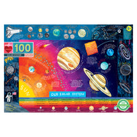 eeBoo - Puzzle du Système Solaire Puzzle - 100 Pièces-Nombre de pièces : 100 pièces brillantes qui s'emboîtent facilement