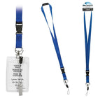 Merangue – Cordon avec fermoir détachable, bleu-Cordon d’une longueur ajustable de 17,5 po, avec fermoir détachable par mesure de sécurité.