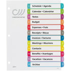 Avery − Intercalaires Ready Index 1 à 12 avec table des matières pour imprimantes laser et jet d’encre − 12 onglets − multicolores-Personnalisez la feuille de table des matières avec les titres des sections, des graphiques ou un logo en utilisant les gabarits gratuits à avery.ca/imprimables