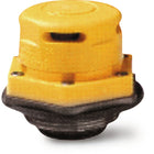 JustriteMD – Évents verticaux, pour solvants chlorés, évent non métallique-La valve s’ouvre automatiquement pour abaisser la pression interne à 5 psi