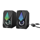 Havit SK563 Designed for Gamers, USB Powered, RGB Light Speaker - Black-Haut-parleur USB PC