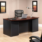 Sauder 71"W La Collection Via Bureau Ministre - Finition Classic Cherry-  Les pieds niveleurs réglables assurent la stabilité sur n'importe quelle surface
