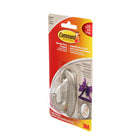 Command - Crochet traditionnel - moyen - nickel brossé - 3 lb-Suspendez librement sans avoir recours à des outils ou à d’autre matériel