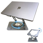 Uncaged Ergonomics - RISE Support pivotant pour ordinateur portable Support de bureau réglable - Argent-Le support pivotant pour ordinateur portable est très léger