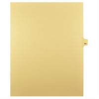 Markmaker - Intercalaires imprimes Legal, Chamois, 1/25th coupe, format lettre, sans trous, 25 tabs/PQT, 5 PQT/Boite, Numero 161-Intercalaires imprimes Legal