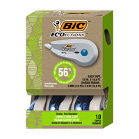 BIC - Ecolutions Wite-Out ruban correcteur -  6 mètres - paquet de 10-Un paquet contient 10 distributeurs de ruban correcteur BIC Wite-Out avec 6 mètres de ruban chacun