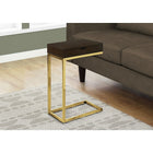 Monarch Specialties - 3236 Table D'Appoint - Metal Or/Espresso Et Tiroir-Tiroir pratique coulissant qui glisse de chaque côté idéal pour accessoires