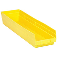 Quantum Storage – Bacs de rangement économiques à rayonnage, jaune (QSB106-YELLOW)-Jaune