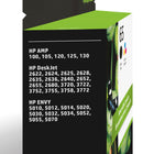 HP 65 Ens. 2 cartouches d'encre noire et tricolore d'origine (T0A36AN)-Rendement approximatif par cartouche: 120 pages noir, 100 pages Tricolore