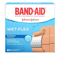 BAND-AID Brand® - Pansements AQUAFLEX®, formats assortis, paq. 60-Un adhésif durable aide ces pansements à rester en place m&ecirc;me lorsqu'ils sont mouillés  