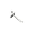 Azar Displays – Panneau perforé à crochet de verrouillage, 2 x 0,287 (po), blanc, 50/paquet (800002-W)-Fonctionne avec n’importe quel présentoir à panneau perforé