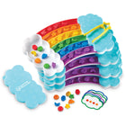 Learning Resources - Rainbow Sorting Trays Édition salle de classe-Comprend 4 ensembles de tri arc-en-ciel complets !