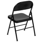 Flash Furniture - Chaise pliante en métal de série Hercules, noir, paq./4 (4BDF002BK)-paquet de 4 chaises pliantes en métal