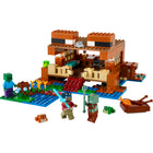 LEGO - Minecraft La maison de la grenouille - 400 Pièces-Comprend une maison à construire, Steve, un zombie, un noyé, un slime et 3 grenouilles