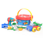 Educational Insights - Seau™ de conception et de construction de forage®-Jouet de forage portable : Les constructeurs occupés peuvent apporter cet ensemble de construction forable avec eux pour le plaisir de la construction sur la course. Les boulons, la perceuse et d'autres pièces et pièces s'adaptent facilement à l'intérieur du seau pour un bâtiment sur le pouce et du plaisir