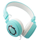 Planet Buddies - Écouteurs pour Enfants - Bleu Clair (Manchot)-Qualité sonore supérieure: Des écouteurs pour enfants câblés avec des pilotes de 40 mm, garantissant à vos enfants la meilleure expérience sonore. L'alternative parfaite aux haut-parleurs d'ordinateur peut également être utilisée avec les tablettes, les téléphones et les ordinateurs portables pour enfants