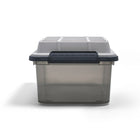 TRU RED – Bac de rangement étanche et résistant à la poussière, 16,8 l, avec couvercle verrouillable-Le couvercle verrouillable à charnière sert également de plateau pour plus de commodité